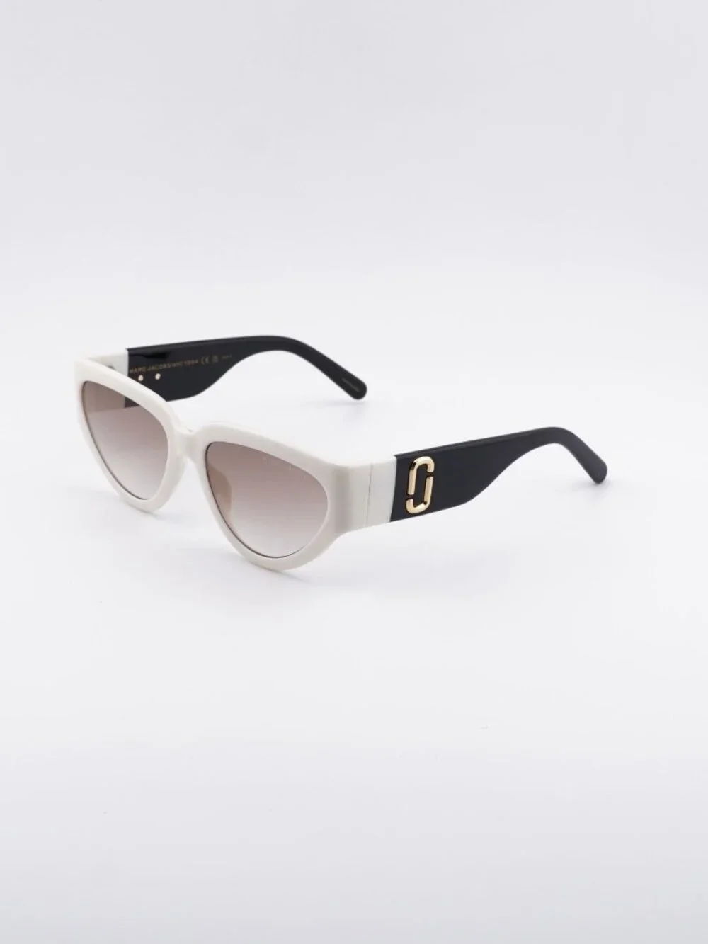 Marc Jacobs MARC 645/S 0CCP HA Sunglasses White Cat Eye Frame, Brown Lenses
